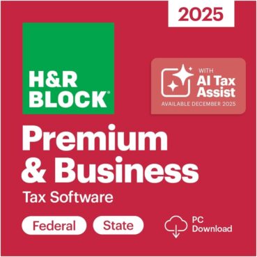 H&R Block Tax Software Premium & Business 2025 (Windows Digital Download)